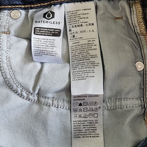 Levi's Jeans Womens 31 Blue Premium 721 High Rise Skinny Stretch Pockets Western - Picture 13 of 16